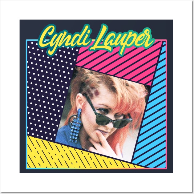 Cyndi Lauper - Retro Cover Wall Art by PiedPiper